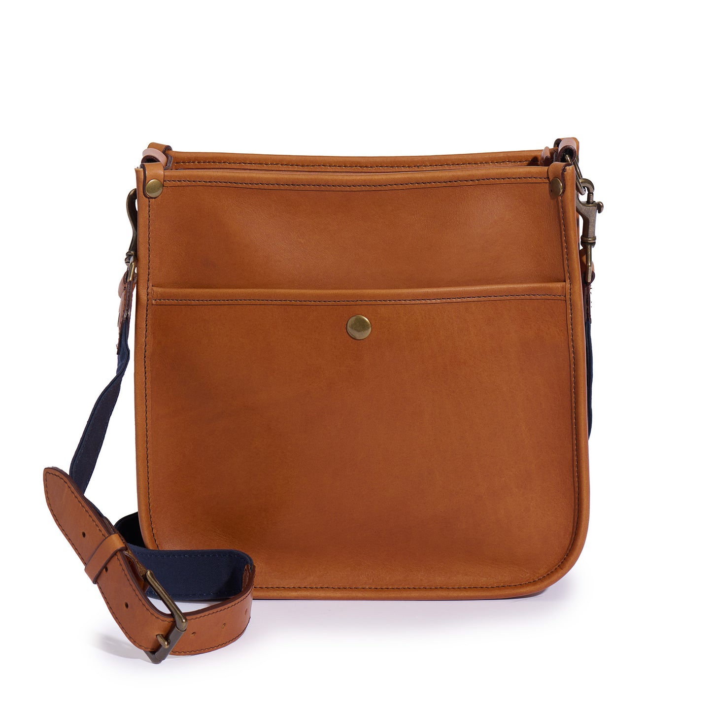 Cumberland Crossbody - women's crossbody purse made of Saddle Tan full grain leather by Jackson Wayne