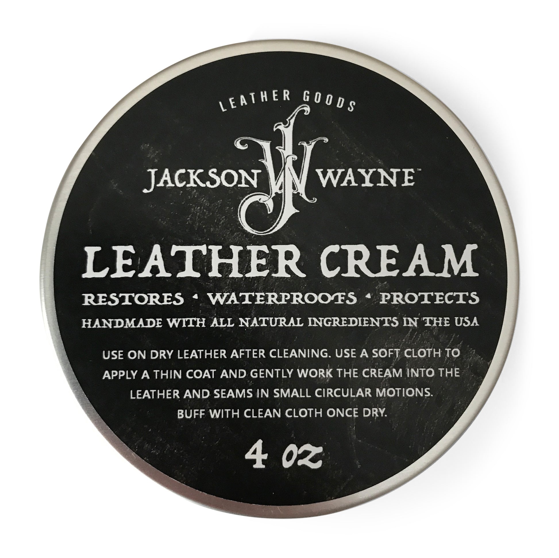 Jackson Wayne All Natural Leather Cream & Conditioner Made in USA