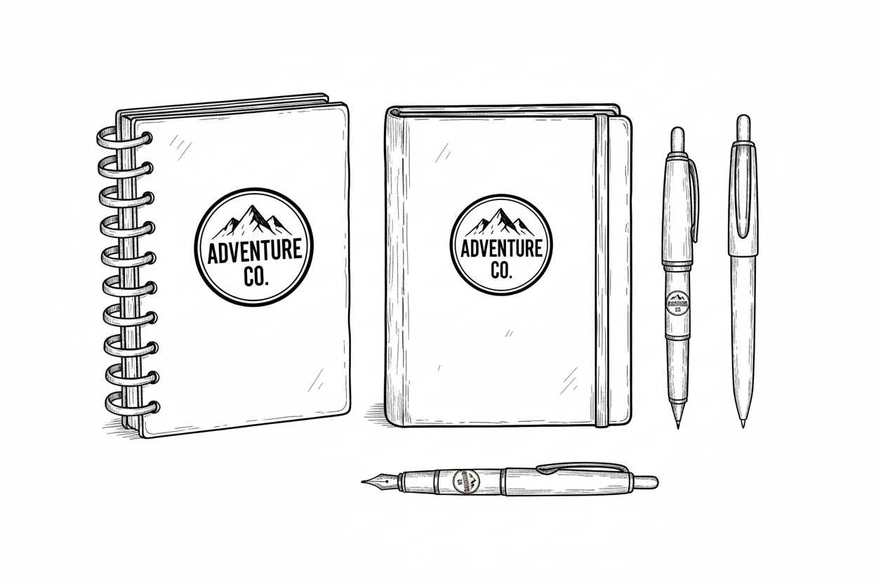 custom executive pens and notebooks - premium promotional products
