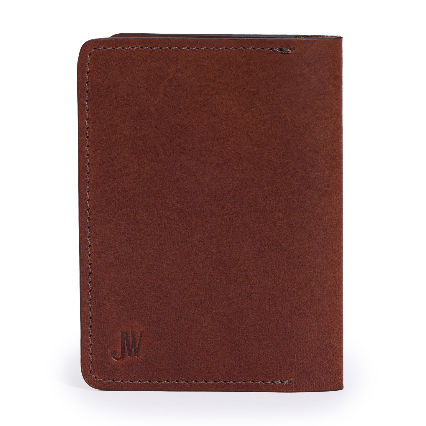 back for field notes journal in vintage brown leather by Jackson Wayne 