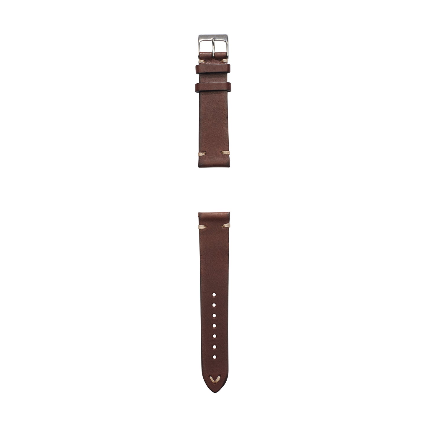 vintage brown Italian leather watch strap by Jackson Wayne 