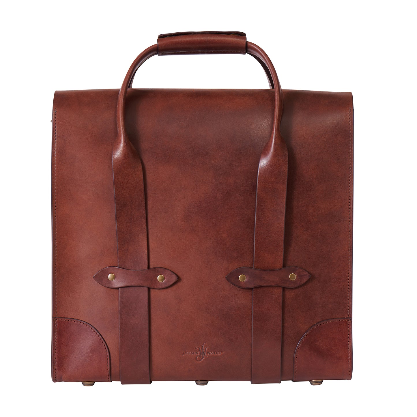 Jackson Wayne leather bourbon bag back 